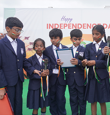 Students on Independence Day